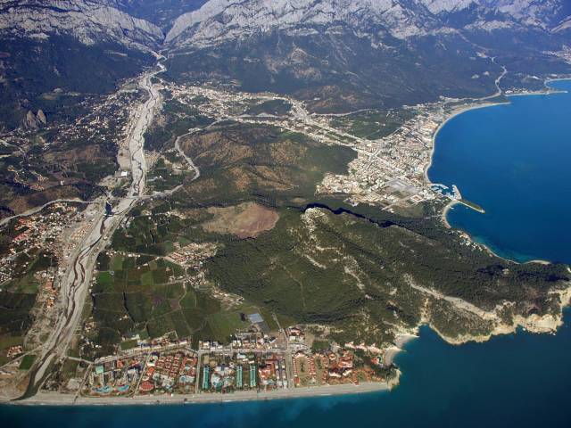 kemer gökyüzünden görünüm